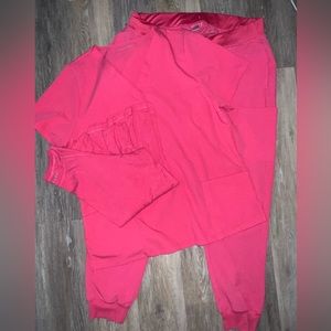 Women’s Mandala Hot Pink 3-Piece Scrub Set Size XL